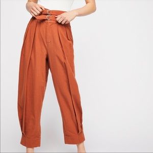 Free People Double Buckle Pants